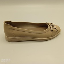 2001 Bej Hakiki Deri Babet – Metal Aksesuarlı