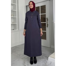 Laçin Triko Elbise Antrasit