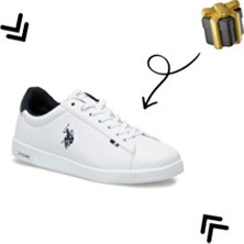 U.S. Polo Assn. Franco Gsn Unisex Sneaker Nefes Alabilir Yapı Beyaz-Syah-Kırmız-Lacivert Koşu ve Yürüyüş İçin İdeal