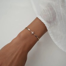 Yılan Zincirli Kutup Yıldızı Altın Bileklik