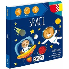 Sassı SASSI Sound Books - Space Ester Tome 10 Sayfa Ciltsiz Kitap Eğlenceli Öğrenme Özelliği