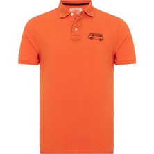 Routefield Post Erkek Turuncu Polo Tişört