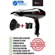 Siyah Kuaför Fön Makinesi Force 6300 - Tam Set, Hediye Teklifli