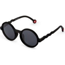 Olivio&co Classic Round Çocuk Güneş Gözlüğü - Squid Black