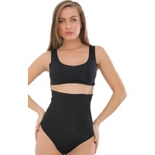 Lazer Kesim Yüksek Bel Slip Korse Kadın