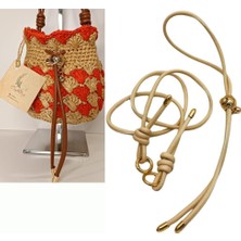 Angel Çanta Aksesuar Düğüm Model Büzgülü Çanta Seti Krem