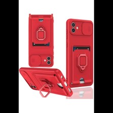 Joy Tekno Samsung Galaxy A06 Kılıf Zuma Kartvizitli Yüzüklü Silikon