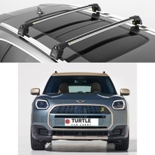 Turtle Air-2 Silver Kit Mini Countryman (U25) 2024-2025 Ara Atkı Tavan Portbagaj Taşıyıcı Set Gri