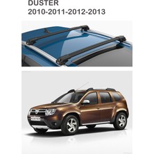 Turtle Air-1 Full Kit Dacia Duster Suv Tavan Ara Atkı Seti Siyah 2010-2011-2012-2013