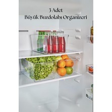 3 Lü Buzdolabı Organizeri & Buzdolabı Düzenleyici 6 Lt