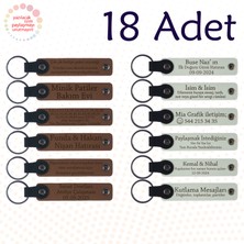 A Kahve & Beyaz, Öğrencilerine Teşekkür Etmek Isteyen Öğretmen Için, 18’li Set, Kişisel Anahtarlık