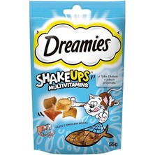 Dreamies Shake Ups Seafood Kedi Ödülü 55 Gr