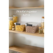 2’li Şeffaf Saklama Kutusu & Düzenleme Kutusu 6,25 Lt