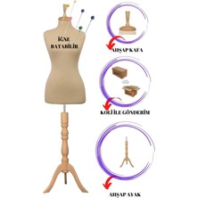 36 Beden Yatay ve Dikey İğne Batabilen Süngerli Terzi Prova Mankeni Po-01