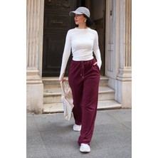 Kadın Çımalı Bol Paça Cepli Eşofman Altı