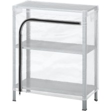 Dış Mekan Raf Ünitesi, Şeffaf, 60X27X74 cm