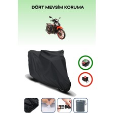 Breen Arora Smart 50 x Siyah Motosiklet Brandası Arka Çanta Uyumlu