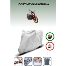 Breen Arora Smart 50 x Gri Motosiklet Brandası Arka Çanta Uyumlu