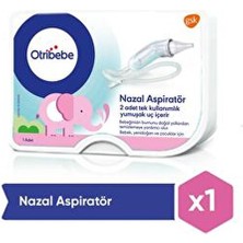 Otribebe Burun Aspiratörü Bebek Dostu Yumuşak Uç ile Etkili Burun Temizliği 2 Adet