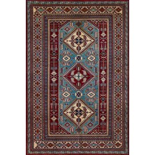 Hali.Net Bordo Madalyon Modern Etnik Desenli Halı  | Makinada Yıkanabilir | Hav Toz Vermez | Leke Tutmayaz | Kaymaz Taban | Dijital Makine Baskı | Salon Yolluk Mutfak Halısı