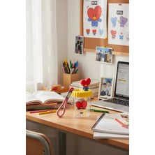 BT21 Lisanslı Süslemeli ve Askılı Plastik Şişe (520ML) - Tata