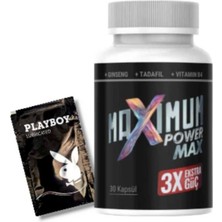Maximum Power Max Erkek Performansı Arttıran Extra Güç 30 Lu Yanında Mucizevi Jel Hediye