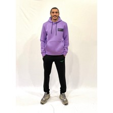 Erkek Kapşonlu Rahat Kalıp Içi Polarlı 3 Iplik Tokyo Baskılı Sweatshırt SPR24SW05