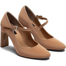 Platform Yüksek Topuk Bantlı Tokalı Kadın Abiye Ayakkabı 3110