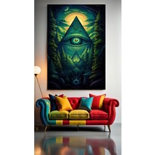 Acıd Görsel V3 Ev Duvar Salon Güzellik Salonu Ofis Dükkan Dekarasyon Kanvas Tablo