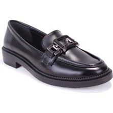 Dagoster DZA07-863701 Siyah Günlük Loafer  Kadın Ayakkabı