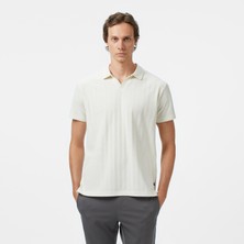 Nautica Erkek Krem Classic Fit Polo Yaka T-Shirt K55560T.1MA