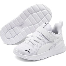 Puma Anzarun Lite Ac Inf Beyaz Çocuk Ayakkabı Düz Tabanlı Erkek Çocuklar İçin Hafif ve Rahat