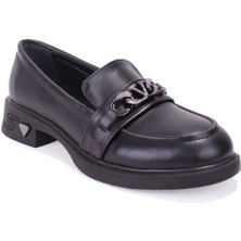 Dagoster DZA07-1270302 Siyah Günlük Loafer  Kadın Ayakkabı