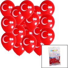 Bayraklı Balon  10 Inç - 26CM - 100PCS (5263)