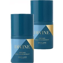 Divine Parfümlü 50 ml Kadın Roll-On Deodorant 2 Adet