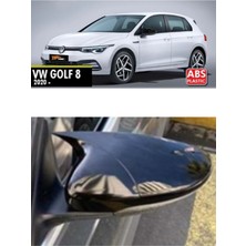Volkswagen Golf 8 2020 ve Sonrası Batman Yarasa Ayna Kapağı Takım Piano Black