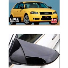 Audi A3 2003-2007 Batman Yarasa Ayna Kapağı Takım Piano Black