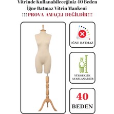 40 Beden Vitrin Amaçlı Pantolon Giyebilen Iğne Batmaz Vitrin Mankeni Terzi Mankeni