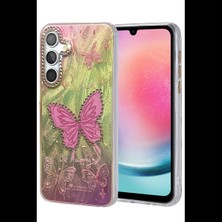 Joy Tekno Samsung Galaxy A24 4g Kılıf Blade Aynalı Desenli Kapak