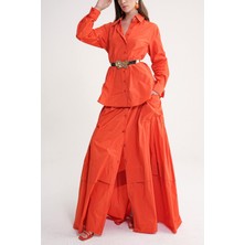 Turuncu Bol Kesim  Gömlek 10852