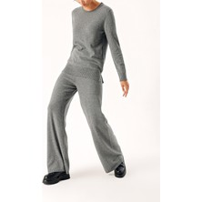 Füme Triko Pantolon ve Kazak Suit 28859