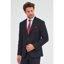 İmza Siyah Kırlangıç Yaka Tam Astar 6 Drop Slim Fit Takım Elbise 1001255162