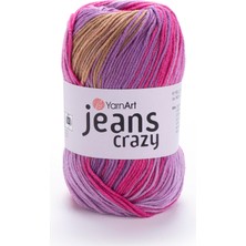 Yarnart Jeans Crazy El Örgü Ipliği 50GR 8217 Çok Renkli  - 1 Adet