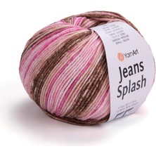 Yarnart Jeans Splash El Örgü Ipliği 954 Çok Renkli  - 1 Adet