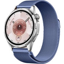 Huawei Watch Gt6 46MM Uyumlu Manyetik Milanese Loop Metal Kordon