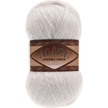 Alize Angora Gold Simli El Örgü Ipliği 599 Taş Beji  - 1 Adet