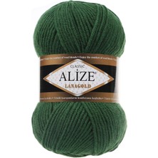 Alize Lanagold El Örgü Ipliği 118 Yeşil  - 1 Adet