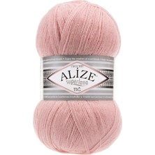 Alize Superlana Tığ El Örgü Ipliği 161 Pudra Pembe  - 1 Adet