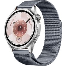 Huawei Watch Gt6 46MM Uyumlu Manyetik Milanese Loop Metal Kordon