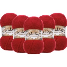 Alize Angora Gold El Örgü Ipliği 106 Kırmızı  - 5 Adet